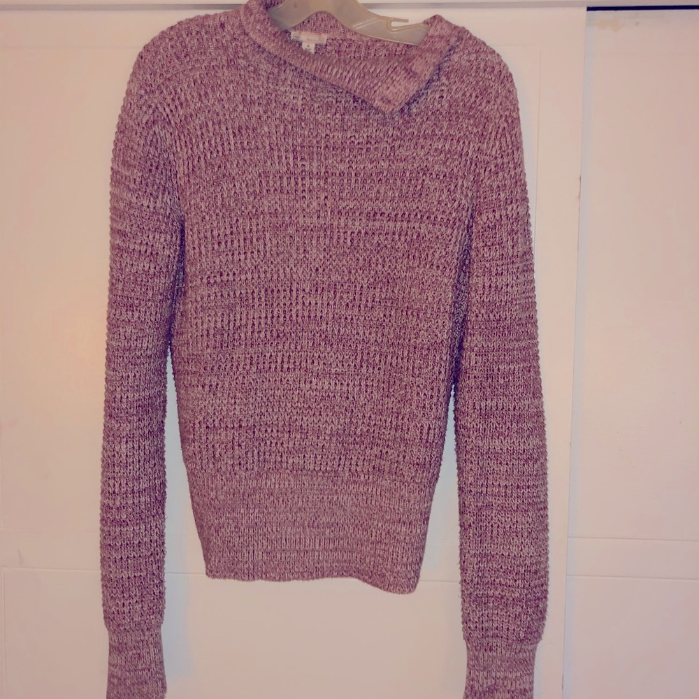 Gap pink woven sweater